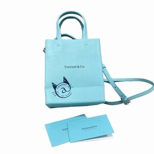 Tiffany & Co. Cat Street 
2Way Leather Shoulder Bag Tote
Limited Edition